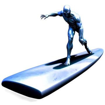 a man on a surfboard