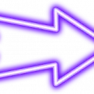a purple arrow pointing up to the right