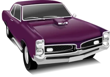a purple car on a white background