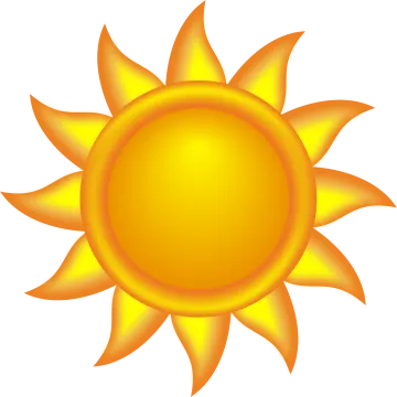 a yellow sun clipart