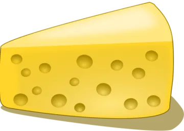 a piece of cheese