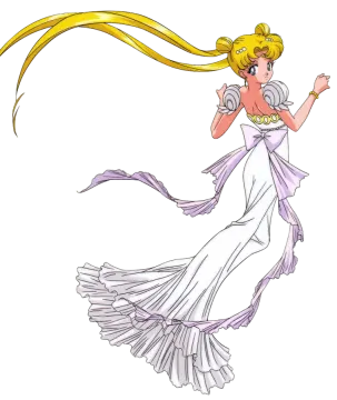 a drawing of a woman in a white dress