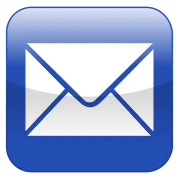 a blue email envelope icon