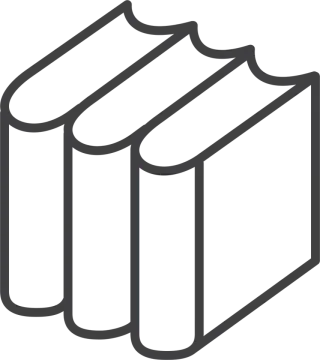 a stack of books icon