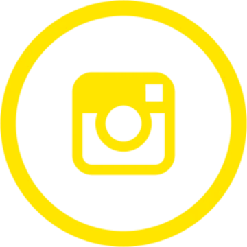 a yellow circle with an image of a camera