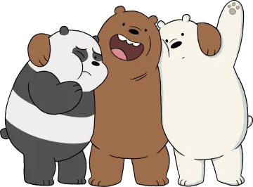 three bears hugging each other bears