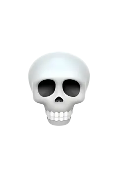 an image of a skull on a white background