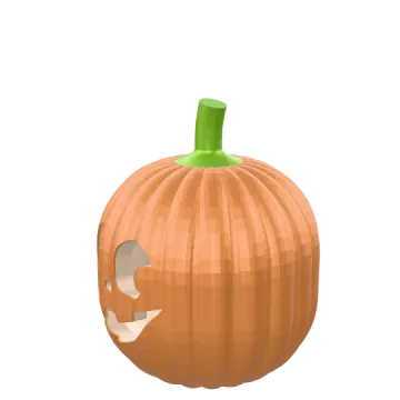 a pumpkin with a hole in the middle