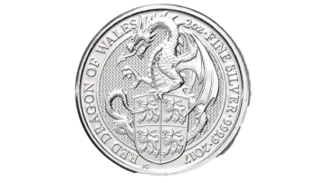 a silver coin on a white background
