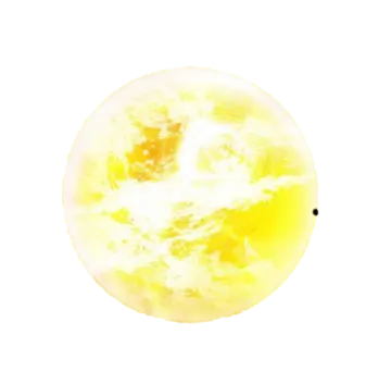 an image of a yellow and white sphere