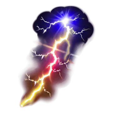 a drawing of a lightning
