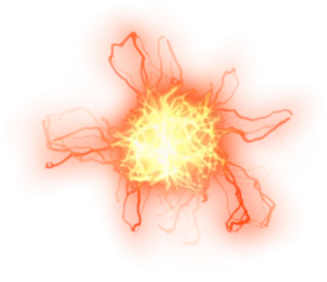 an image of a fireball on a white background