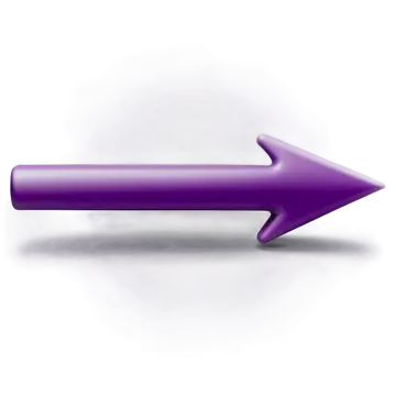 a purple arrow on a white background