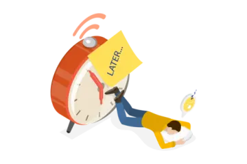 a person laying on the ground with a clock