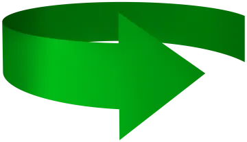 a green arrow with a white background