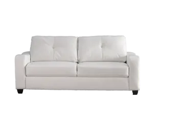 an image of a white leather sofa