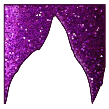 purple glitter bow clipart