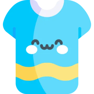 a blue t - shirt with a mustache on it