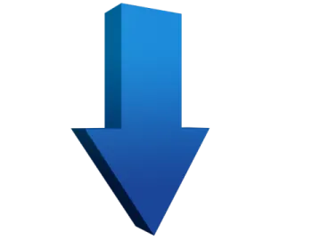 a blue arrow pointing up to the right