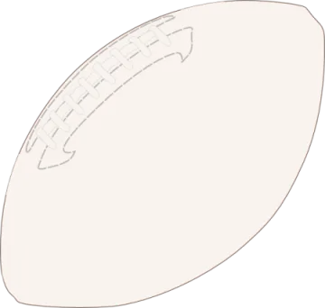 a drawing of a rugby ball