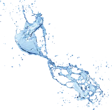 water splash on white background