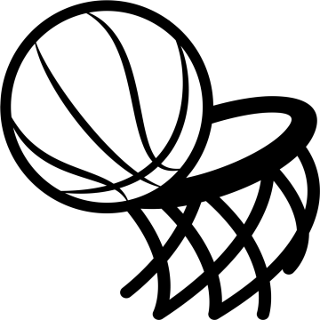 a black and white basketball ball