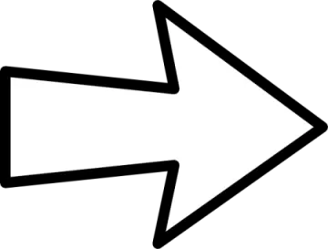 a black and white arrow icon