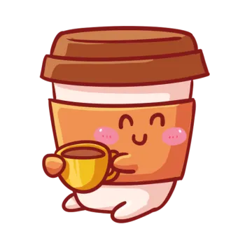a cup of coffee with a smiling face