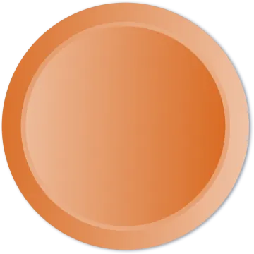 an orange plate with a white background
