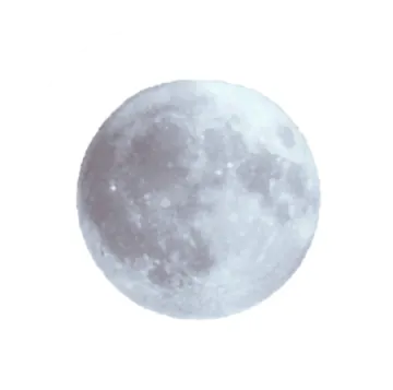 a close up of the moon on a white background