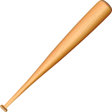 a baseball bat on a white background