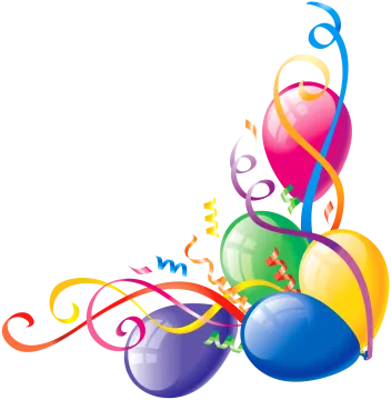 a bunch of colorful balloons and streamers