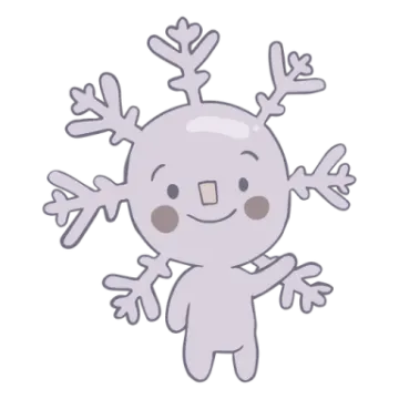 a cartoon character with reindeer ants on his head
