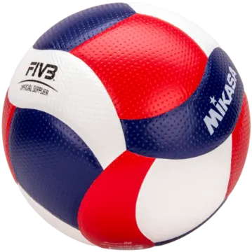 a red, white and blue beach ball