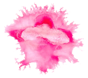 pink watercolor splash on white background