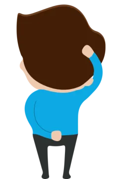 a man with his head in his hands