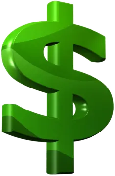 a green dollar sign