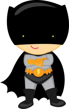 a little boy in a batman costume