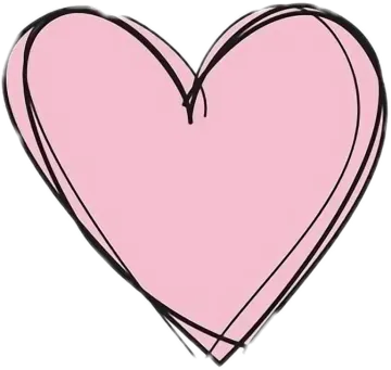 a pink heart on white background