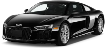 a black audi car on a white background
