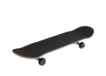 a skateboard on a white background