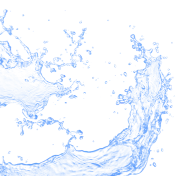 water splash on a white background
