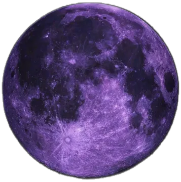 a purple moon on a white background