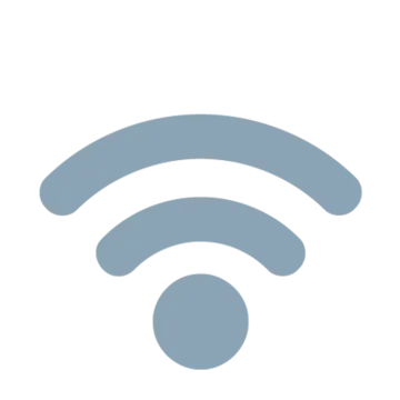 an icon of a wi - fi antenna