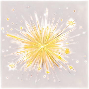 a drawing of a star burst in the sky