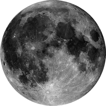 a black and white image of the moon