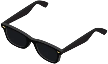 a pair of sunglasses on a white background
