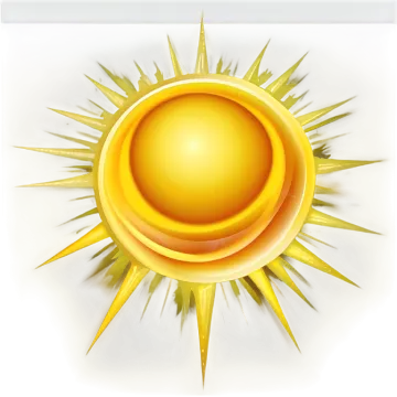 the sun is yellow