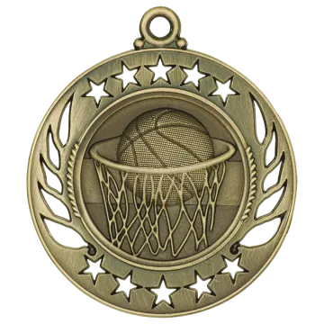bronze basketball medal