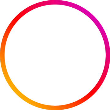 a rainbow colored circle with a white background